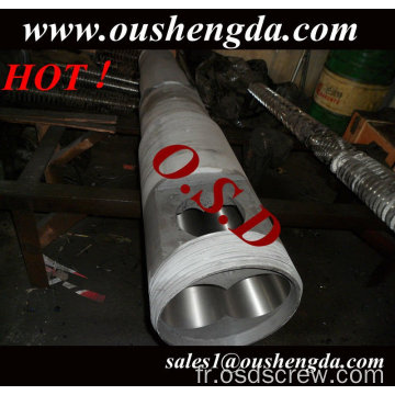 55/110 double cylindre extrudeur pour tuyau pvc
